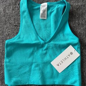 Athleta aurora seamless crop rib tank top